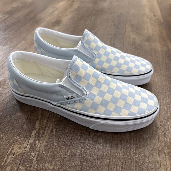 Vans ComfyCush Blue White Checker Skateboard Shoes Unisex Men US 9.5 Women 11 - Picture 5 of 9